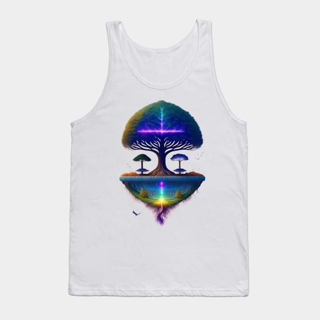 Peace Tree Struck by Lightning: The Power and Beauty of Nature Tank Top by SolaLuna